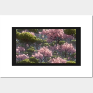 Cherry Blossoms in Spring Posters and Art